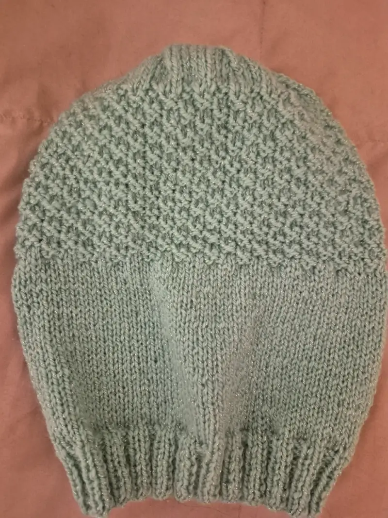 Gorro tejido verde musgo - 1