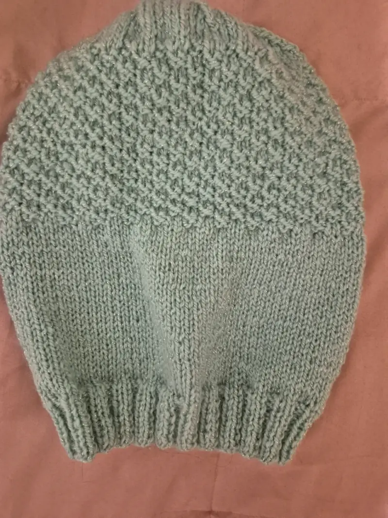 Gorro tejido verde musgo - 2