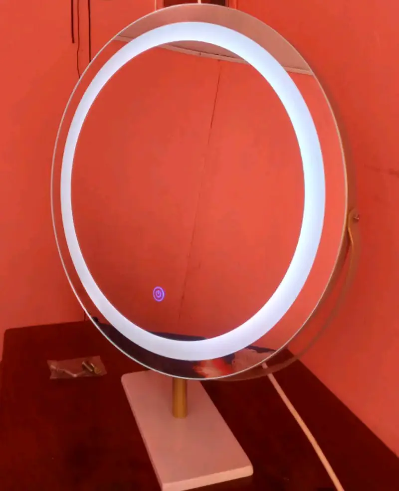 Espejo redondo con luz LED - 2