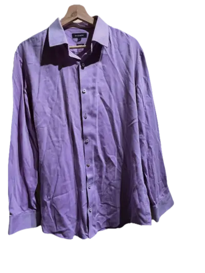 Camisa morada manga larga talla 16,5 Basement - miniatura 1