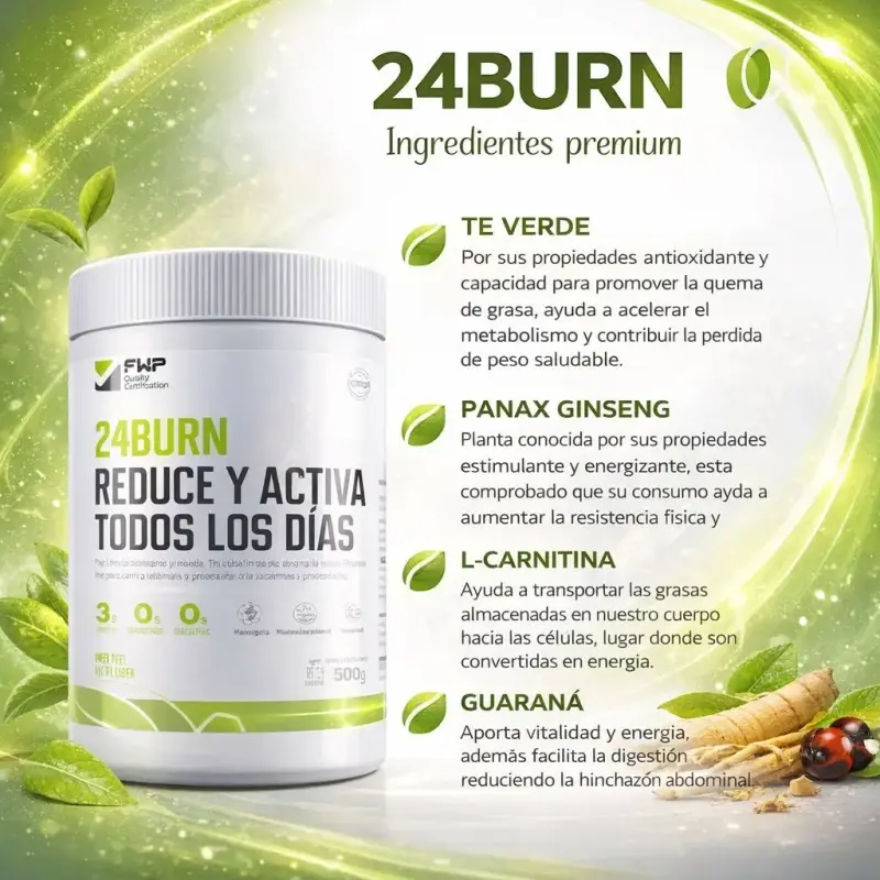 Suplemento 24Burn Reduce y Activa - 2