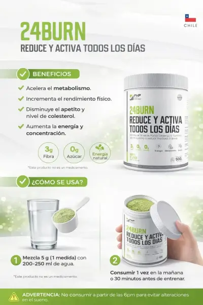Suplemento 24Burn Reduce y Activa - miniatura 4