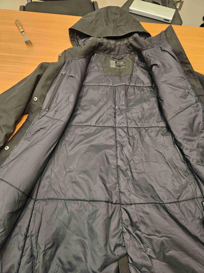 Parka larga con capucha negro - 3