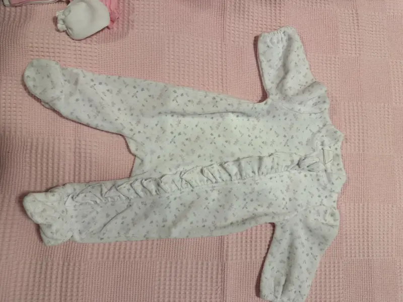 Enterito bebé blanco estampado