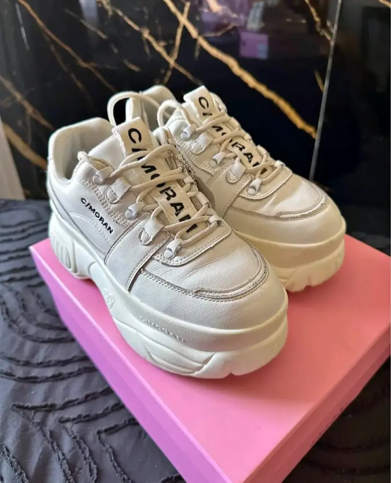 Zapatillas blancas platform C.Moran
