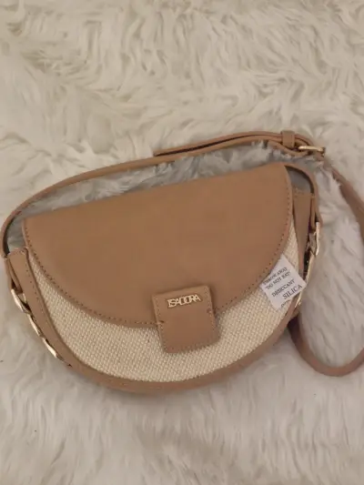 Cartera bandolera beige Isadora - miniatura 1