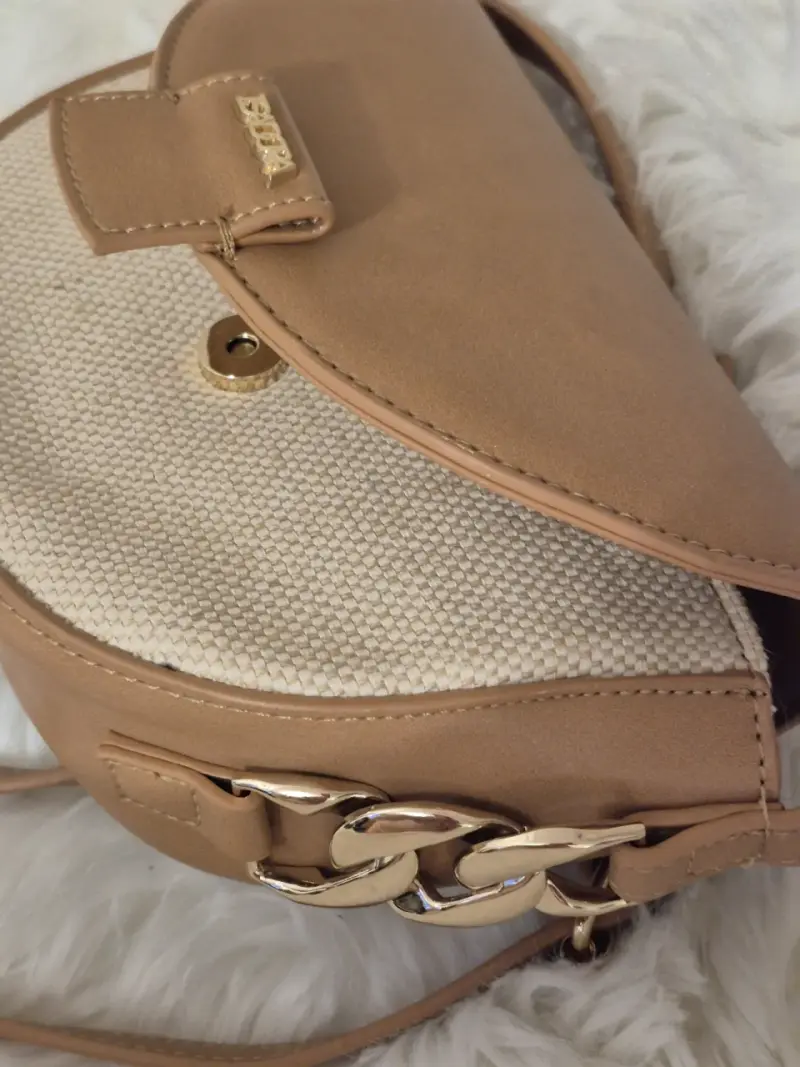 Cartera bandolera beige Isadora - 4