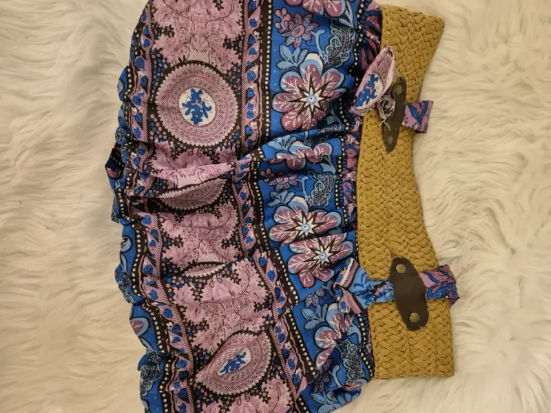 Bolsa estampada bohemia colorida - 1