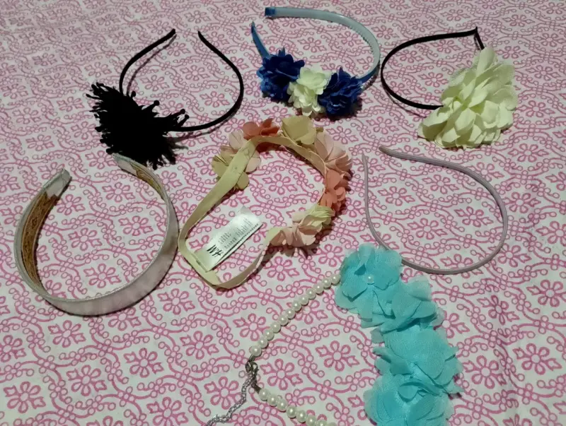 Set de cintillos florales