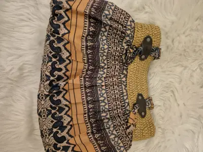 Bolso de tela con estampado floral - miniatura 2