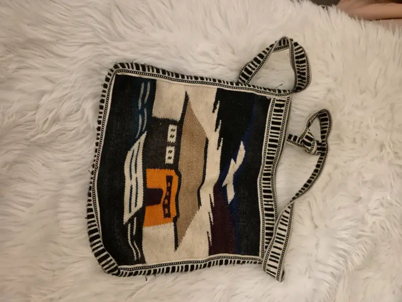 Bolso artesanal tejido - 2