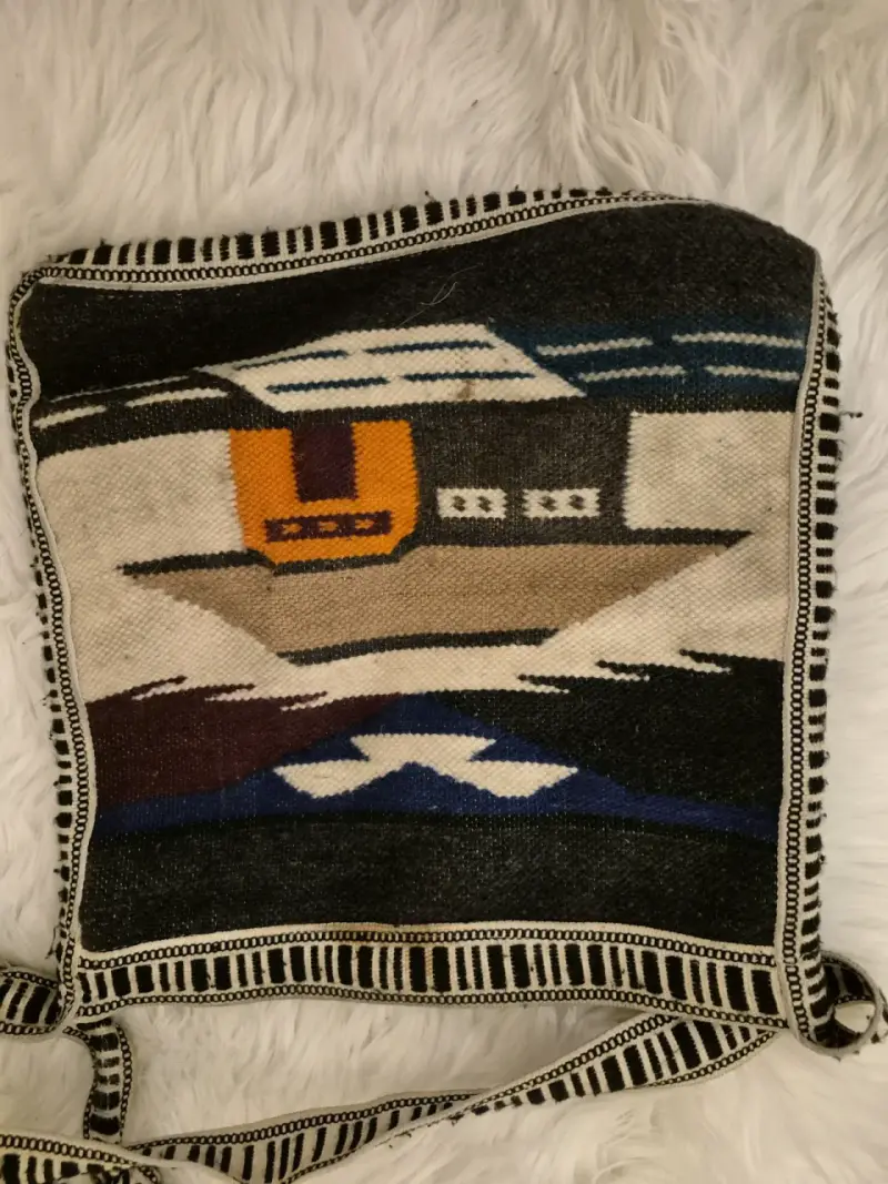 Bolso artesanal tejido - 3