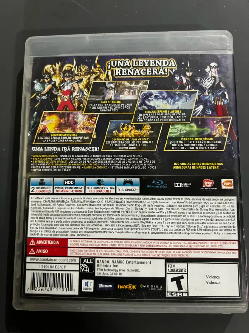 Juego PS3 Caballeros del Zodiaco - 2