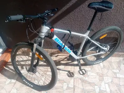 Bicicleta Bianchi plateada - miniatura 1