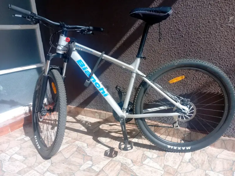 Bicicleta Bianchi plateada - 2