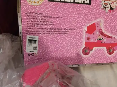 Patines Sofía rosados en caja - miniatura 4