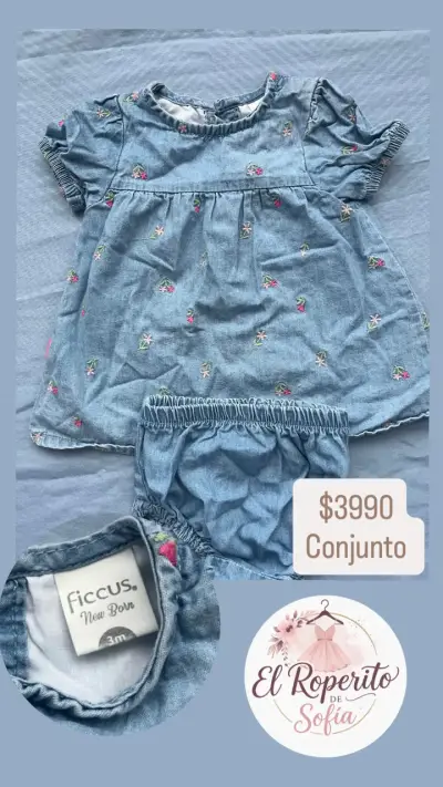 Enterito bebé azul 0-6 meses - miniatura 5