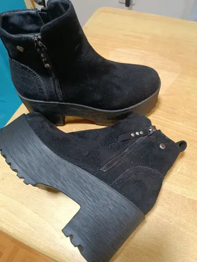 Botines plataforma negros - miniatura 2