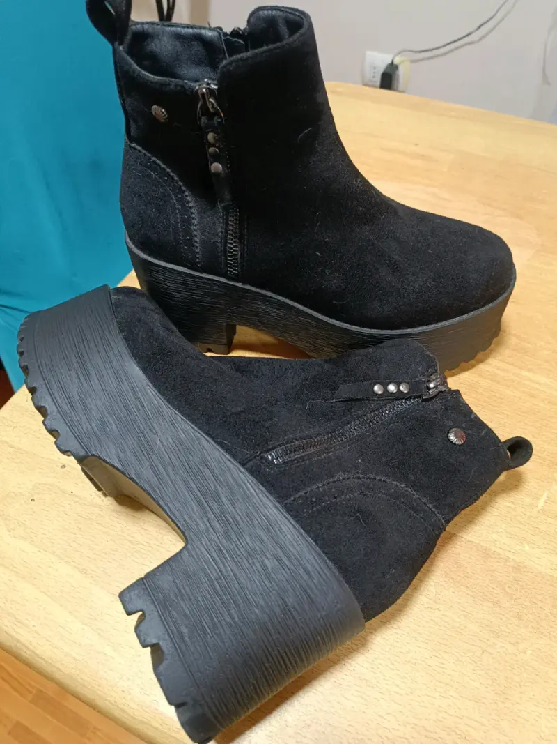 Botines plataforma negros - 3