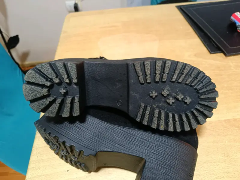 Botines plataforma negros - 4