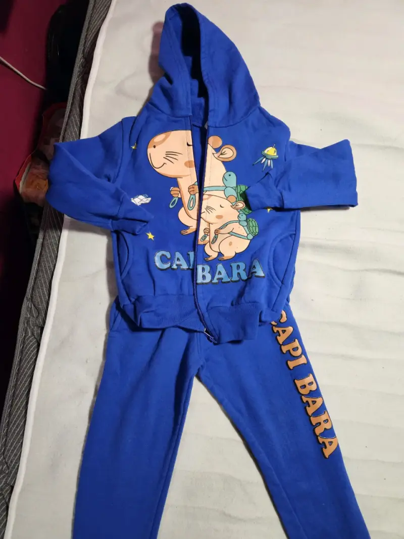 Conjunto buzo infantil capibara azul - 2