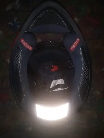 Casco de moto Shaft rojo - miniatura 5