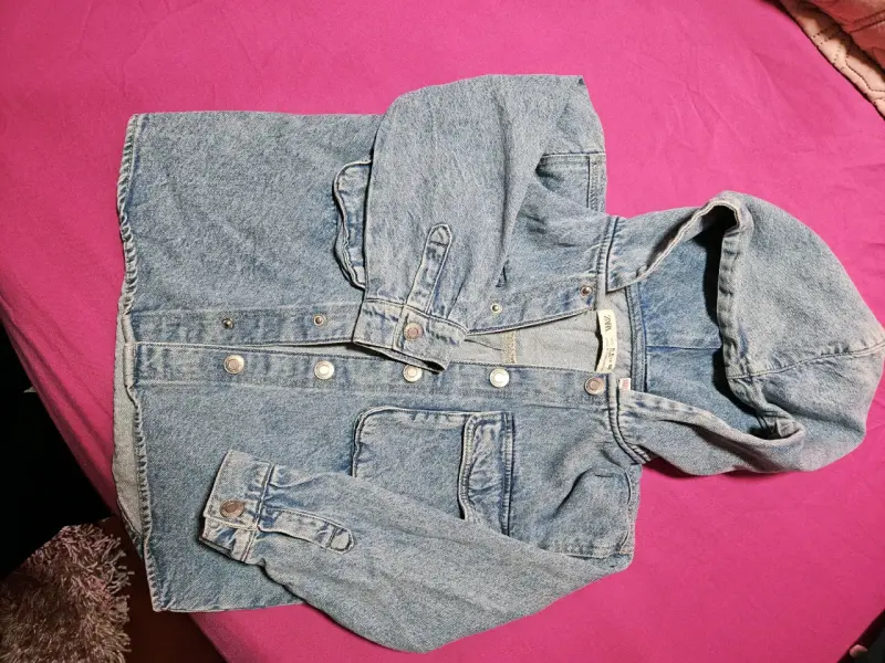 Chaqueta de mezclilla con capucha zara 5 a 6 años - 4