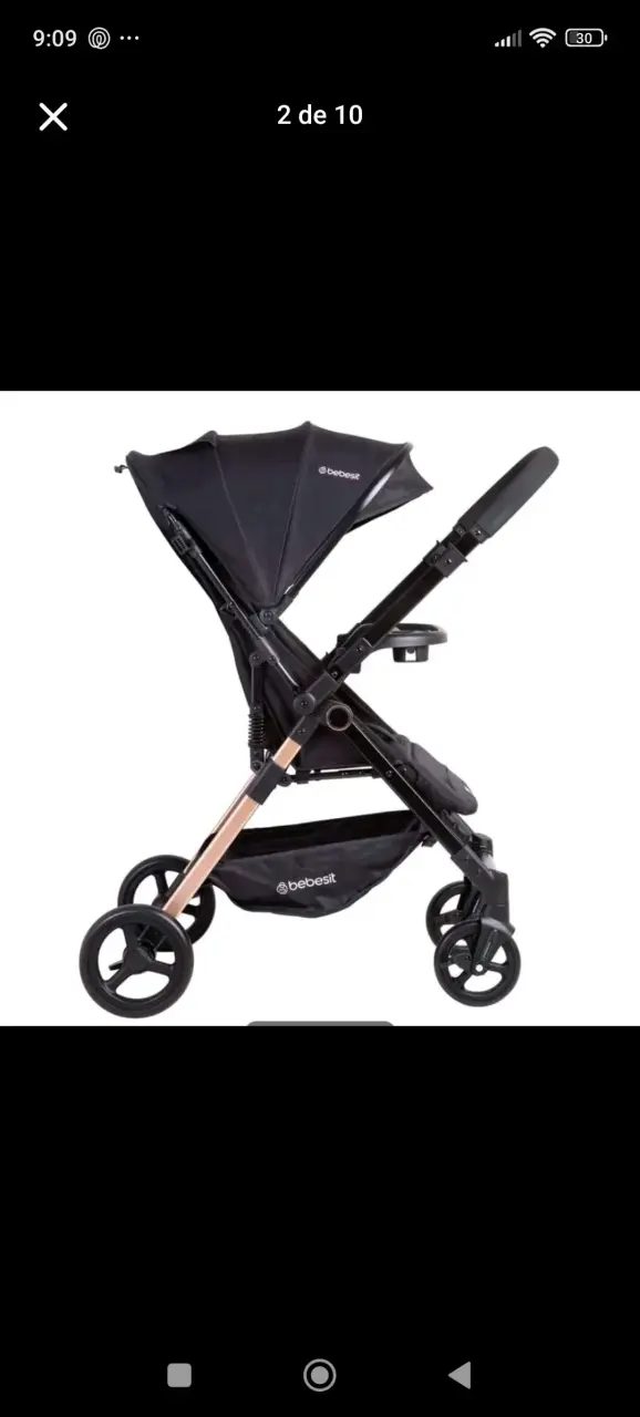 Coche para bebé Bebesit negro - 6