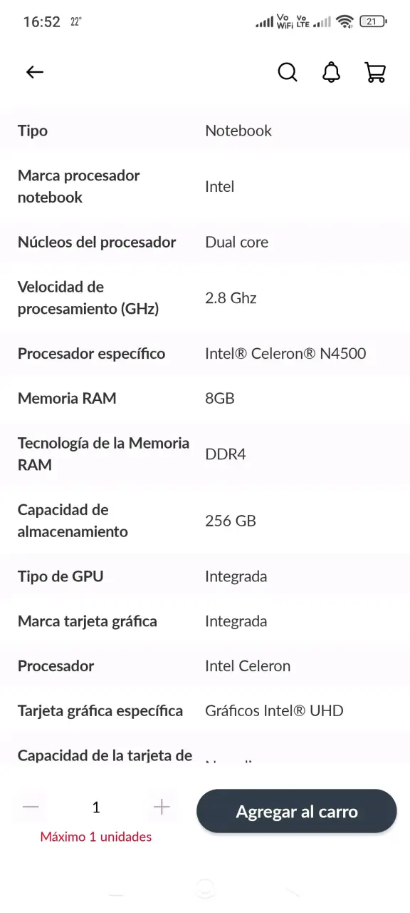 Notebook HP gris - 3