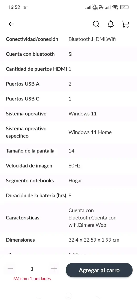 Notebook HP gris - 6