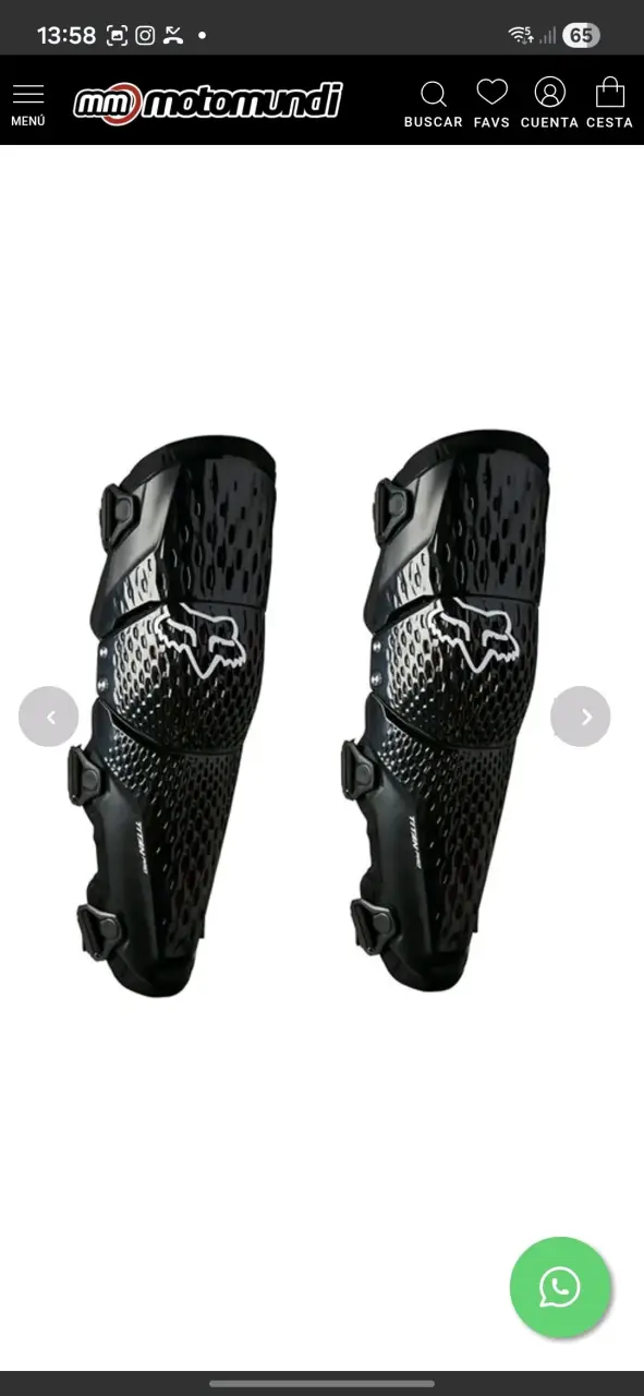Rodilleras de protección negras fox d30 pro titani - 2
