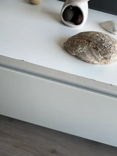 Mueble TV minimalista blanco 2,20m - miniatura 3