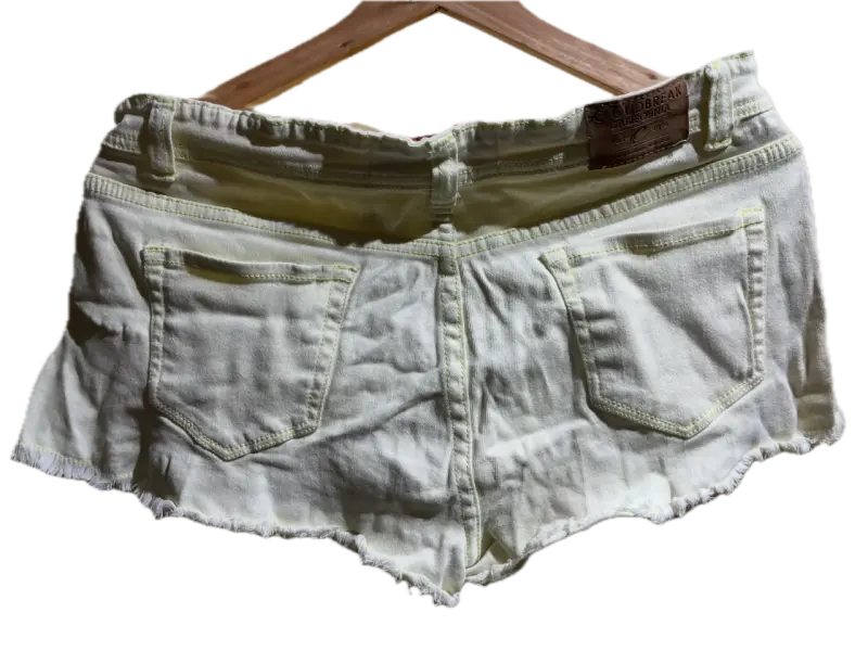 Shorts de mezclilla amarillos - 2