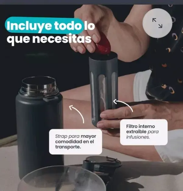 Botella térmica GO2 azul - 5