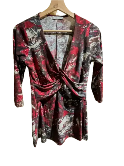 Blusa-Polera de casual estampado multicolor S-M - miniatura 1