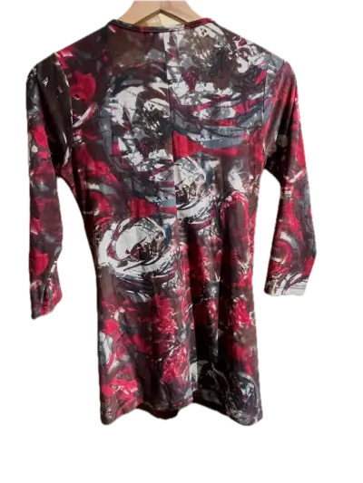Blusa-Polera de casual estampado multicolor S-M - miniatura 2