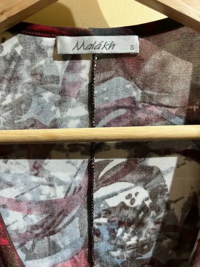 Blusa-Polera de casual estampado multicolor S-M - miniatura 3
