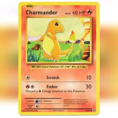 Carta Pokémon Charmander original - miniatura 1