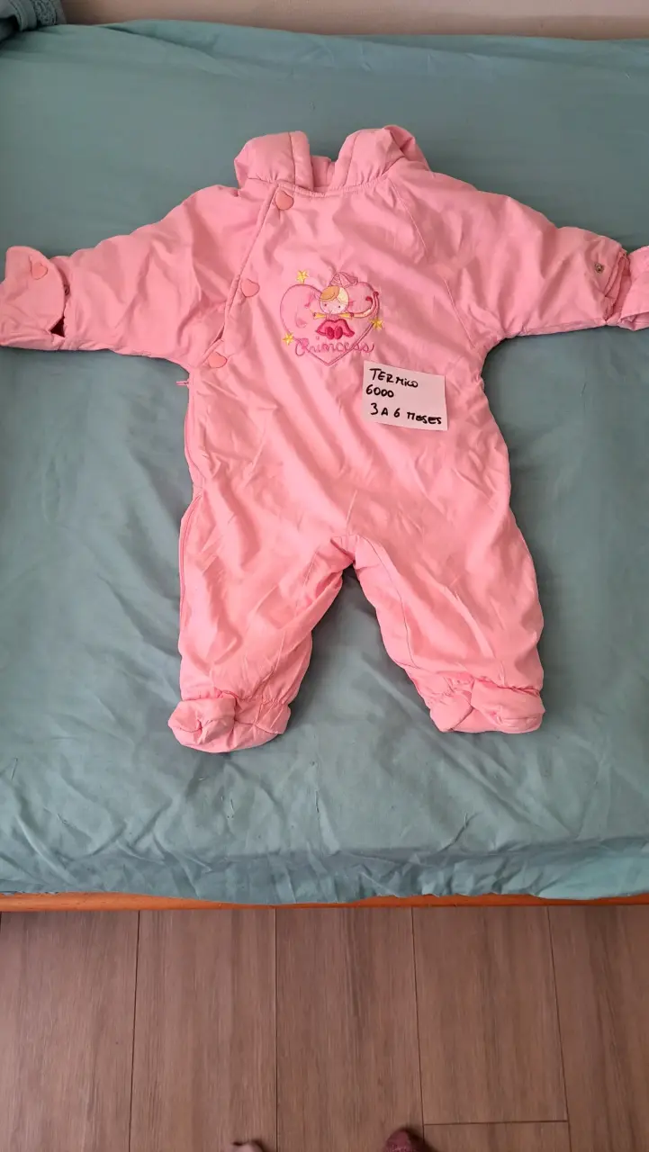 Mameluco rosado térmico bebé