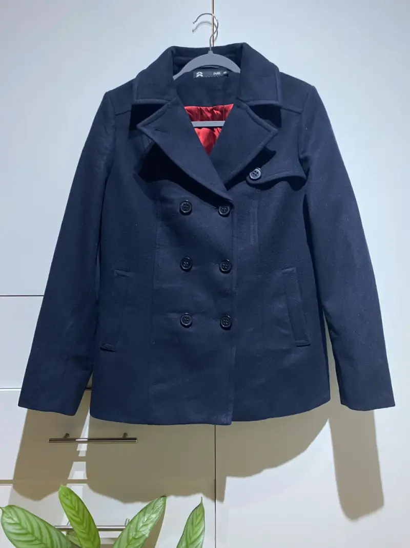 Abrigo azul marino mujer