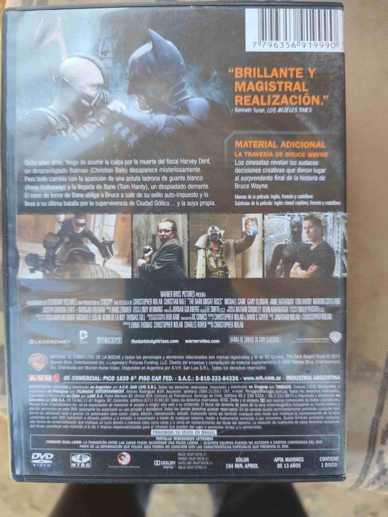 DVD Batman El Caballero de la Noche Asciende - 2