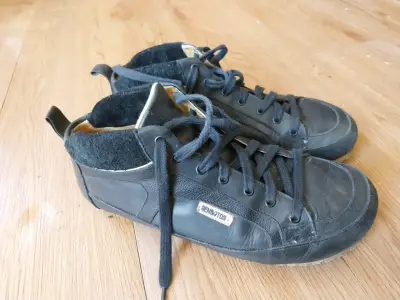 Zapatillas altas negras de cuero - miniatura 5