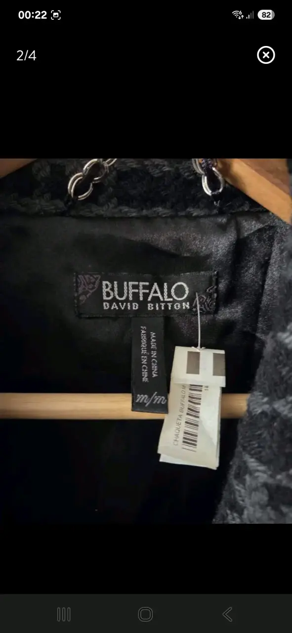 Chaqueta Buffalo negra - 1