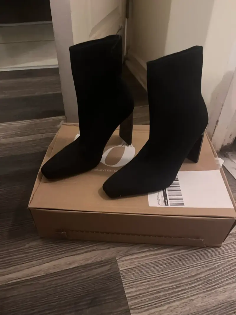 Botines negros de tacón alto Zara - 3