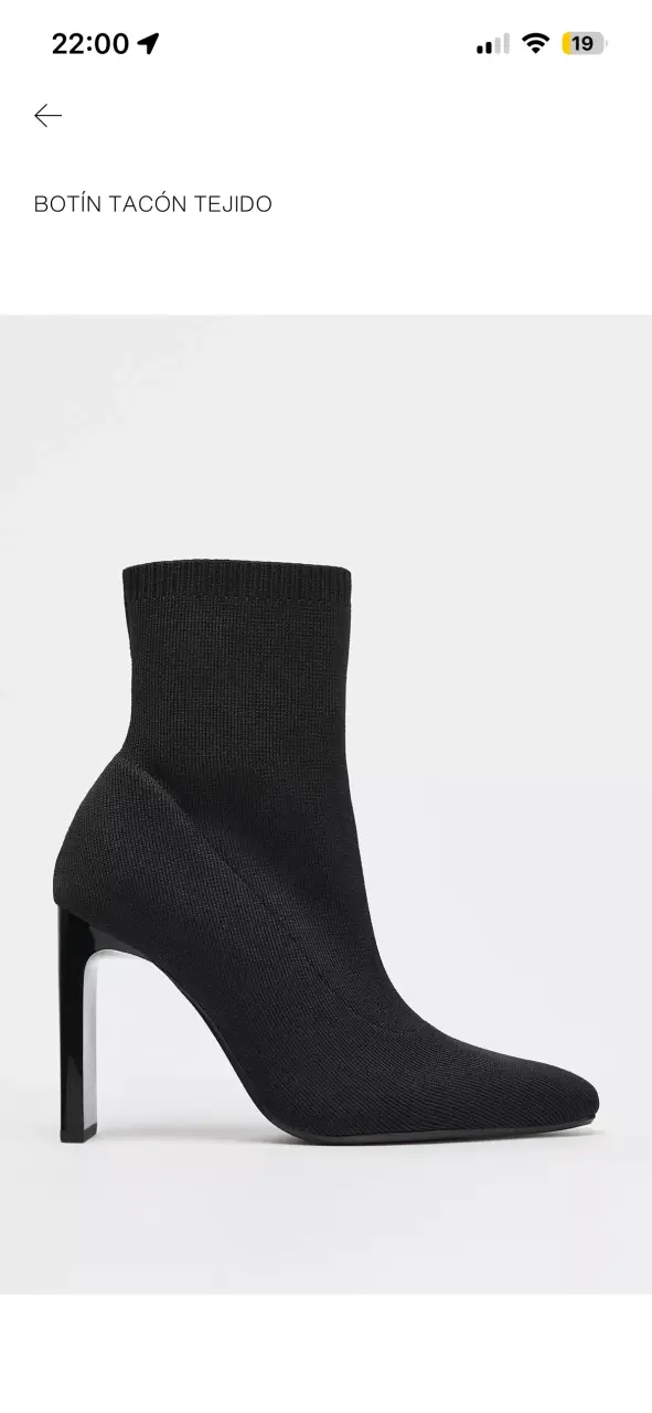 Botines negros de tacón alto Zara - 5
