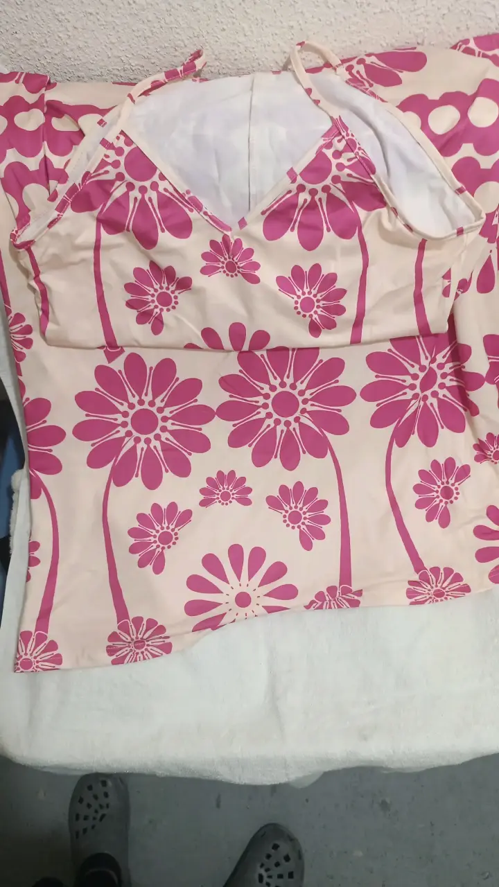 Vestido floral rosado