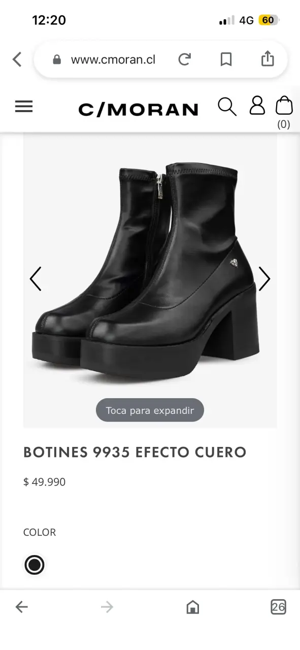 Botas negras de plataforma cmoran - 4