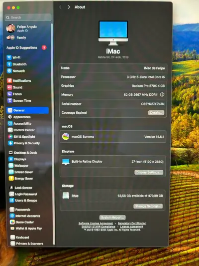 iMac 27” Retina 5K 2019 — 52 GB RAM - miniatura 3