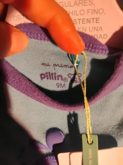 Pack de bodys bebé azul 9M Pillin - miniatura 1