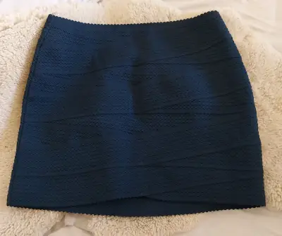 Falda corta azul oscura - miniatura 1